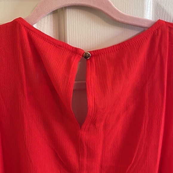 FOREVER 21 Plus Size Tomato Sleeveless Shift Dress. Size OX 1X 2X 3X. P - Picture 4 of 5